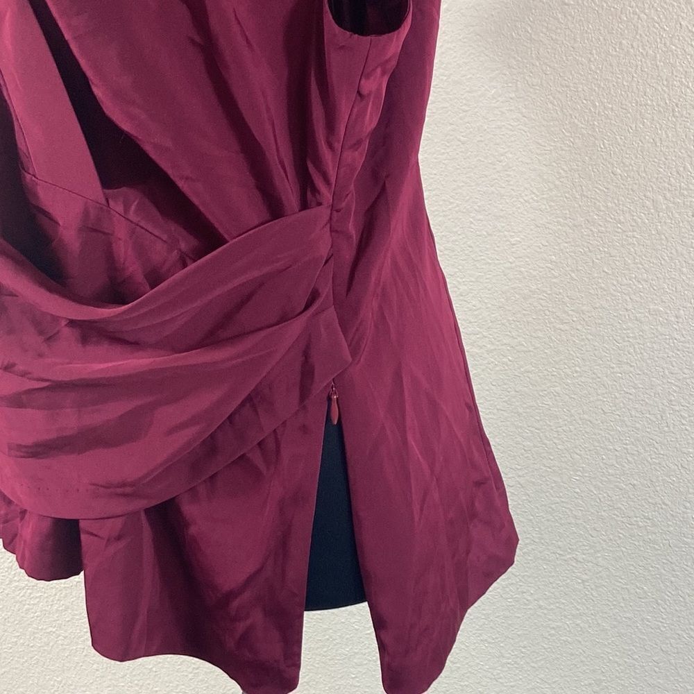 New Worthington Woman Color Burgundy Blouse Size 1X - Picture 8 of 13